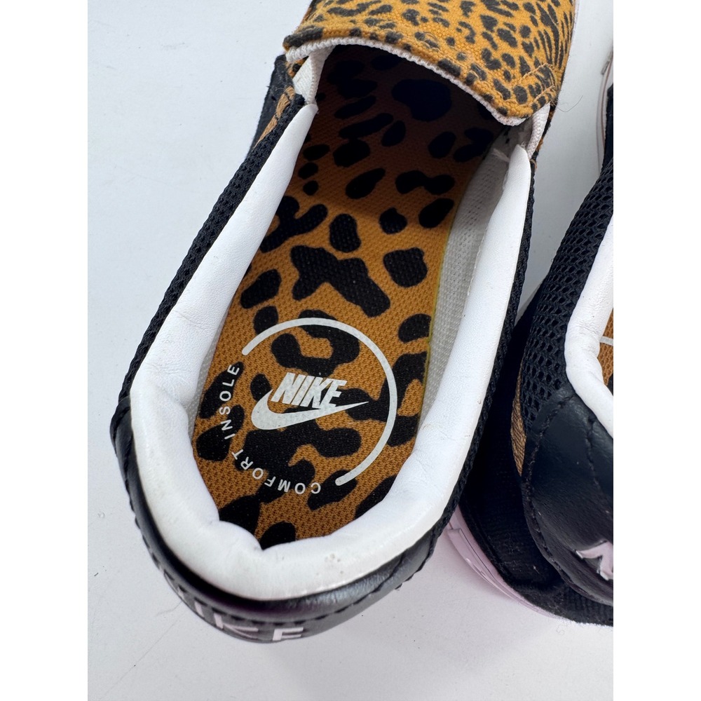 Nike Court Legacy Slip On Womens Shoes Leopard Print & Black Sneakers Size 9 - Picture 7 of 9